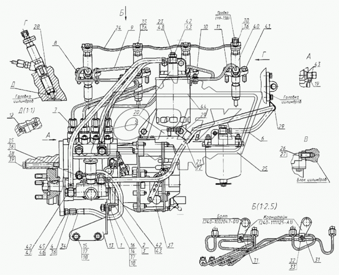 772.1111005 ТНВД Д-243С трактор Беларус-820/900/920 ЯЗДА